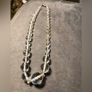 Elegant Clear Beaded Necklace